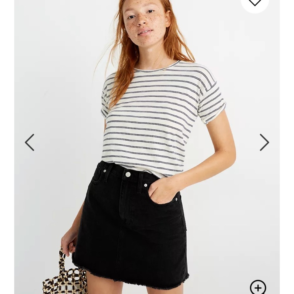Madewell black denim skirt - size 27
